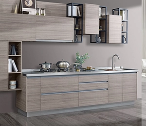 Хорошее качество кухонной мебели из Китая Нержавеющая сталь Кухонный шкаф